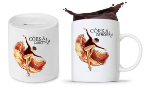 Zestaw Dla Córki Prezent Kubek + Skarbonka