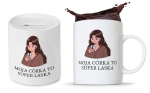 Zestaw Dla Córki Prezent Kubek + Skarbonka