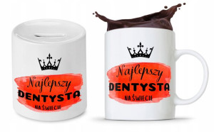 Zestaw Dla Dentysty Stomatologa Kubek + Skarbonka