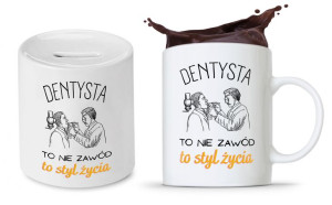 Zestaw Dla Dentysty Stomatologa Kubek + Skarbonka