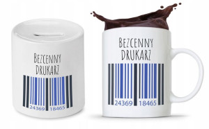 Zestaw Dla Drukarza Kubek + Skarbonka Prezent
