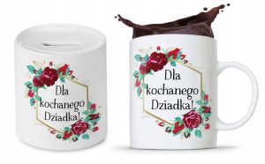 Zestaw Dla Dziadka Dzień Dziadka Kubek + Skarbonka