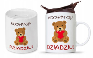 Zestaw Dla Dziadka Dzień Dziadka Kubek + Skarbonka