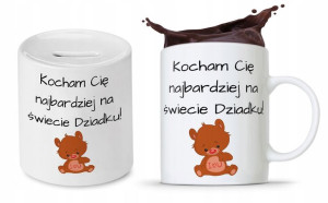 Zestaw Dla Dziadka Dzień Dziadka Kubek + Skarbonka