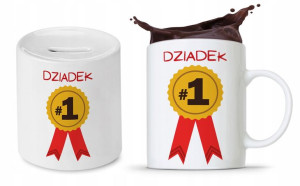 Zestaw Dla Dziadka Dzień Dziadka Kubek + Skarbonka