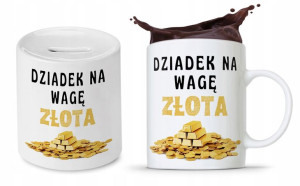 Zestaw Dla Dziadka Dzień Dziadka Kubek + Skarbonka