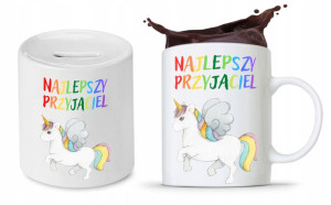 Zestaw Dla Dzieci Syna Córki Kubek + Skarbonka