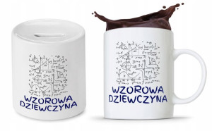 Zestaw Dla Dziewczyny Prezent Kubek + Skarbonka