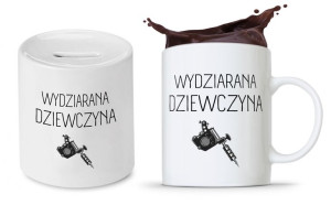 Zestaw Dla Dziewczyny Prezent Kubek + Skarbonka