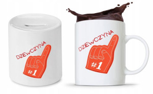 Zestaw Dla Dziewczyny Prezent Kubek + Skarbonka