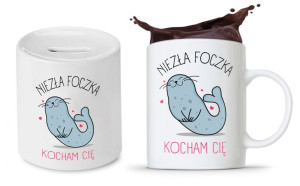 Zestaw Dla Dziewczyny Prezent Kubek + Skarbonka