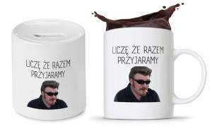 Zestaw Dla Dziewczyny Prezent Kubek + Skarbonka
