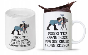 Zestaw Dla Fotografa Na Prezent Kubek + Skarbonka