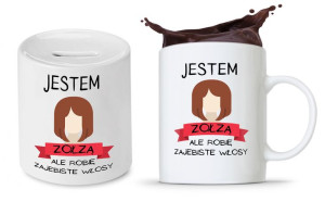 Zestaw Dla Fryzjera Fryzjerki Kubek + Skarbonka