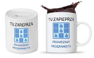 Zestaw Dla Informatyka Prezent Kubek + Skarbonka