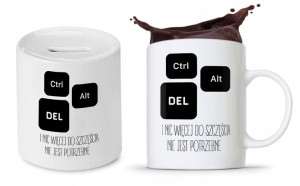 Zestaw Dla Informatyka Prezent Kubek + Skarbonka