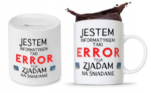 Zestaw Dla Informatyka Prezent Kubek + Skarbonka
