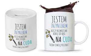Zestaw Dla Inżyniera Kubek + Skarbonka Prezent