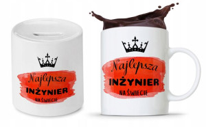 Zestaw Dla Inżyniera Kubek + Skarbonka Prezent