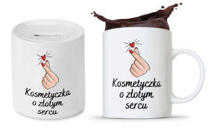 Zestaw Dla Kosmetyczki Kubek + Skarbonka Prezent