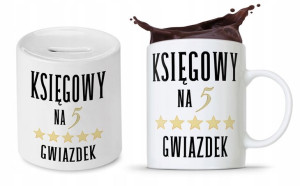 Zestaw Dla Księgowej Księgowego Kubek + Skarbonka