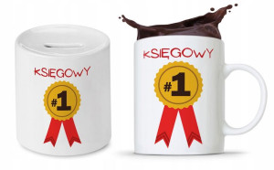 Zestaw Dla Księgowej Księgowego Kubek + Skarbonka