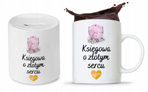 Zestaw Dla Księgowej Księgowego Kubek + Skarbonka