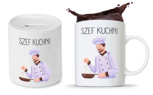 Zestaw Dla Kucharza Prezent Kubek + Skarbonka