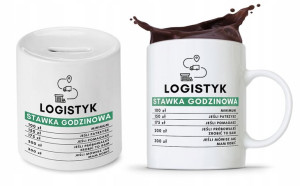 Zestaw Dla Logistyka Kubek + Skarbonka Prezent