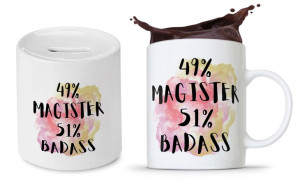 Zestaw Dla Magistra Kubek + Skarbonka Prezent