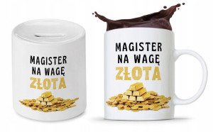 Zestaw Dla Magistra Kubek + Skarbonka Prezent