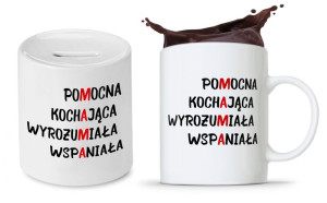 Zestaw Dla Mamy Dzień Matki Kubek + Skarbonka