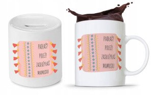 Zestaw Dla Mamy Dzień Matki Kubek + Skarbonka