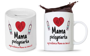 Zestaw Dla Mamy Dzień Matki Kubek + Skarbonka