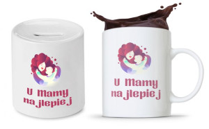 Zestaw Dla Mamy Matki Prezent Kubek + Skarbonka