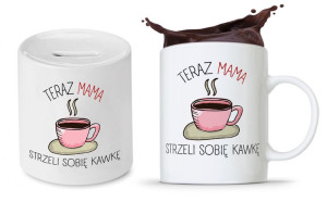 Zestaw Dla Mamy Matki Prezent Kubek + Skarbonka