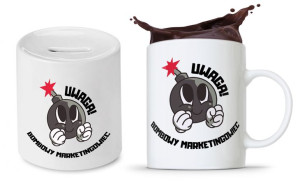 Zestaw Dla Marketingowca Kubek + Skarbonka Prezent