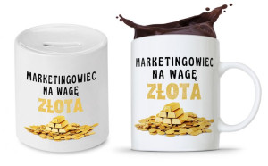 Zestaw Dla Marketingowca Kubek + Skarbonka Prezent