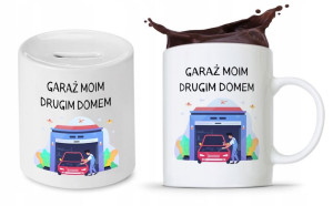 Zestaw Dla Mechanika Prezent Kubek + Skarbonka