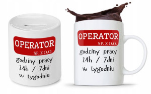 Zestaw Dla Operatora Kubek + Skarbonka Prezent