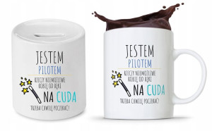 Zestaw Dla Pilota Kubek + Skarbonka Prezent