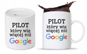 Zestaw Dla Pilota Kubek + Skarbonka Prezent