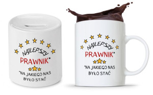 Zestaw Dla Prawnika Adwokata Kubek + Skarbonka