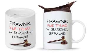 Zestaw Dla Prawnika Adwokata Kubek + Skarbonka
