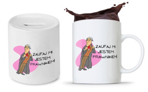 Zestaw Dla Prawnika Adwokata Kubek + Skarbonka
