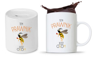 Zestaw Dla Prawnika Adwokata Kubek + Skarbonka