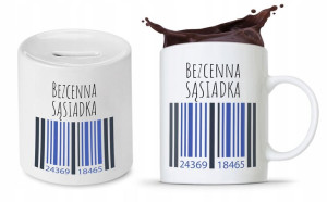 Zestaw Dla Sąsiada Sąsiadki Kubek + Skarbonka