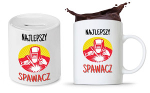 Zestaw Dla Spawacza Prezent Kubek + Skarbonka