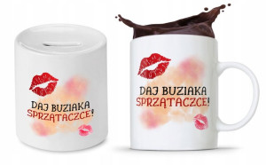 Zestaw Dla Sprzątaczki Kubek + Skarbonka Prezent