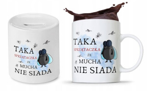 Zestaw Dla Sprzątaczki Kubek + Skarbonka Prezent